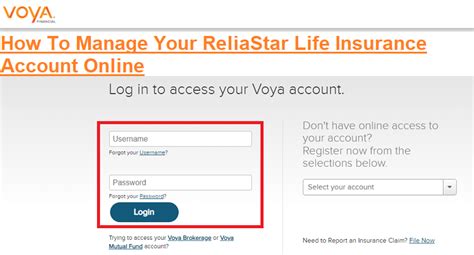 The company operates as a subsidiary of Voya Holdings Inc. . Reliastar life insurance login